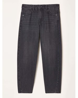 FatFace Camber Washed Petite Barrel Jeans - Blue