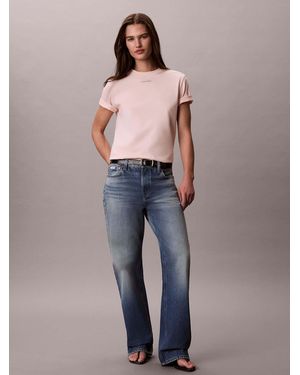 Calvin Klein Woven Label T-Shirt - Blue