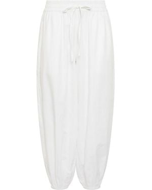 PixieGirl Petite Pixiegirl Petite Poplin Cuffed Balloon Pants - White