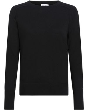 Calvin Klein Merino Wool Crew Neck Jumper - Black