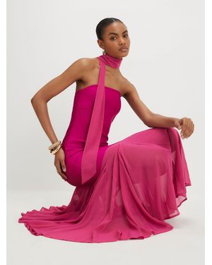 River Island Bandeau Hybrid Dress - Pink