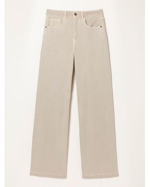 FatFace Fatface Welling Clay Petite Wide Leg Jeans - Natural