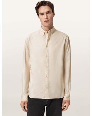 AllSaints Allsaints Hawthorne Long Sleeve Shirt - Natural