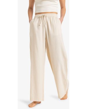 Roxy Lekeitio Break Drawstring Trousers - Natural