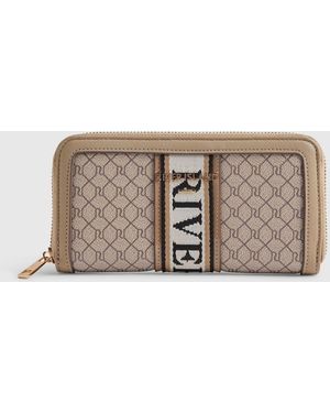River Island Webbing Front Purse - Brown