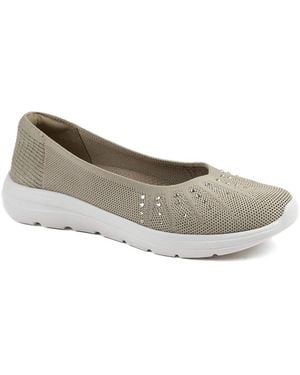 Pavers Wide Fit Memory Foam Sporty Shoes - Gray