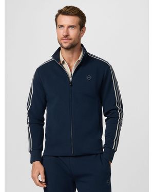 Hackett Tape Track Full Zip Sweatshirt - Blue
