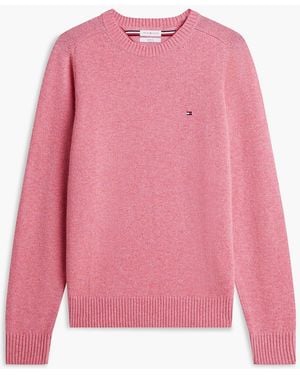 Tommy Hilfiger Pure Lambswool Crew Neck Sweater - Pink