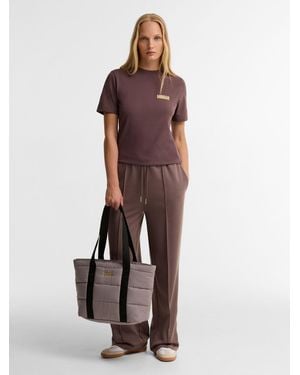 Barbour Monaco Check Tote Bag - Brown