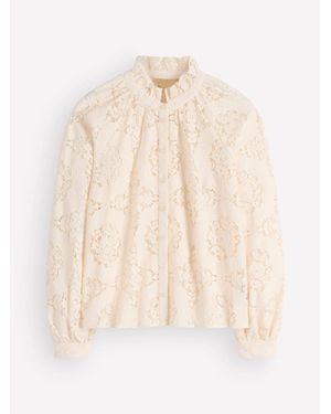 Boden Erica Lace Top - Natural