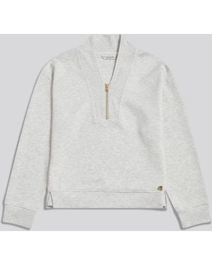 U.S. POLO ASSN. U. S. Polo Assn U. S. Polo Assn Half Zip Sweatshirt - White