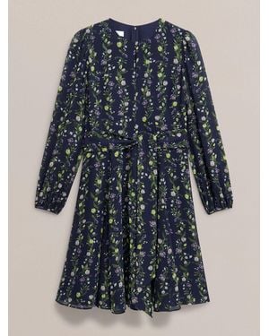 Hobbs Emilia Dress - Blue