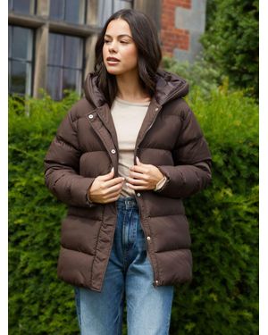 Threadbare Hooded Padded Jacket - Green