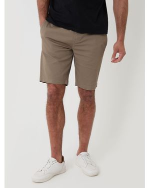 Threadbare Elasticated Waist Stretch Chino Shorts - Black
