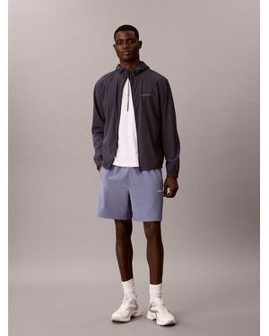 Calvin Klein Water-Repellent Performance Gym Shorts - Brown