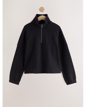Next Quarter Zip Sweatshirt - Black