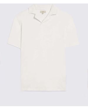 Moss Terry Towelling Cotton Polo Shirt - Weiß
