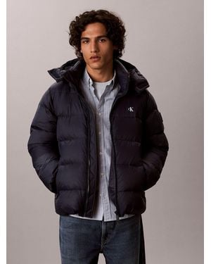 Calvin Klein Relaxed Nylon Puffer Jacket - Blue