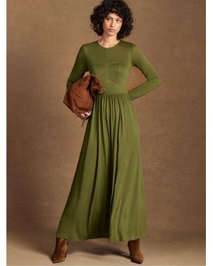 Ro&zo Ro & Zo Seamed Bodice Jersey Dress - Green