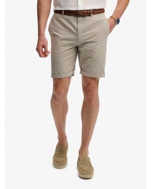 Superdry Textured Shorts - Natural