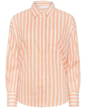 PixieGirl Petite Stripe Button Back Shirt - Pink