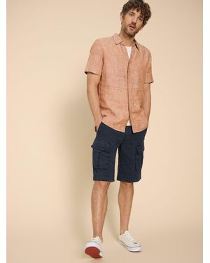 White Stuff 100% Cotton Halsall Cargo Shorts - Blau