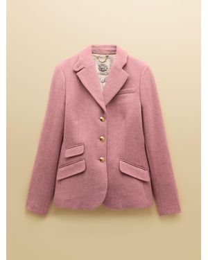 Joules Canterley Tweed Blazer - Pink