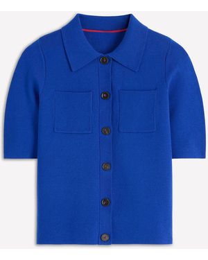 Boden Short Sleeve Knit Shirt - Blue