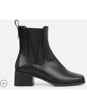 SIMMI Tyler Block Heel Chelsea Boots - Black