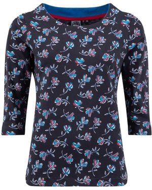 Weird Fish Dark Pinto Printed Jersey T-Shirt - Blue
