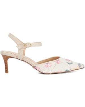 Dune Cultivated Court Shoes - Natural