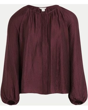 Jigsaw Textured Long Sleeve Top - Purple