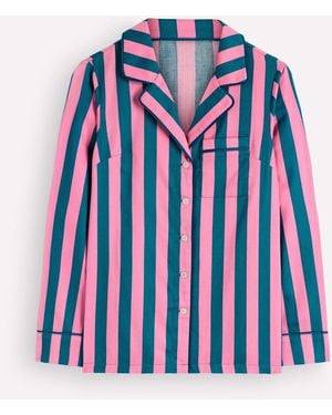 Boden Cotton Pajama Shirt - Blue