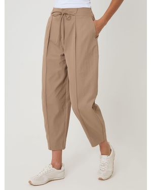Threadbare Barrel Leg Pants - Natural