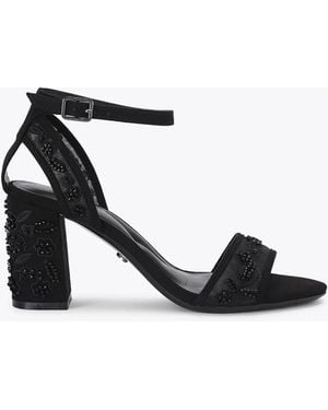Carvela Kurt Geiger Kianni Embellished Heeled Sandals - Black