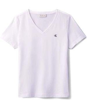 Calvin Klein Calvin Klein Archive V-Neck T-Shirt - Pink
