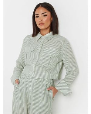 PixieGirl Petite Stripe Short Shirt - Gray