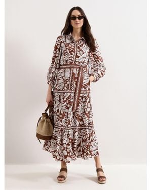 Phase Eight Coralie Tan Dress - Brown