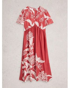 White Stuff Lucy Midi Dress - Red