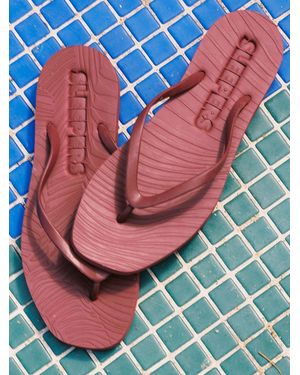 Sleeper Tapered Slim Flip Flops - Purple