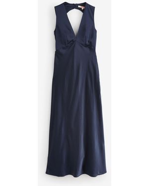 OMNES Nova Maxi Tie Back Dress - Blue