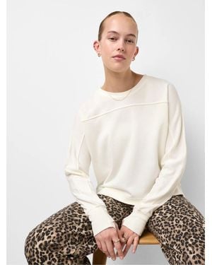 Sweaty Betty After Class Yoke Crop Sweatshirt - White