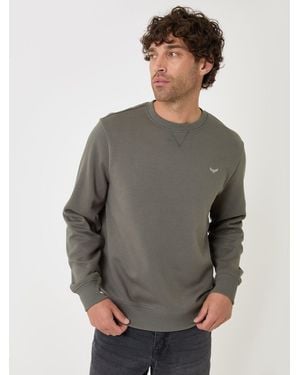 Threadbare Cotton Rich Crew Neck Sweatshirt - Gray