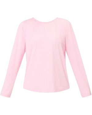Sweaty Betty Soft Flow Strappy Back Boxy Long Sleeve Top - Pink