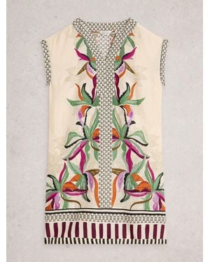 White Stuff Jilly Linen Dress - White