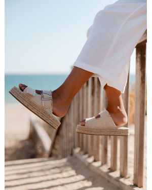EMU Ayers Two Strap Espadrille Sandals - Natural