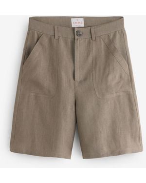 Marella Emmadorni Linen Shorts - Natural