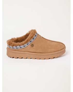 FatFace Fatface Lyra Tan Mule Slippers - Natural
