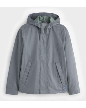 Paul Smith Hooded Technical Windbreaker Jacket - Grey