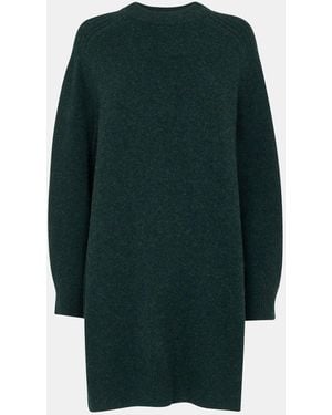 Whistles Ava Round Neck Knitted Jumper Dress - Grün